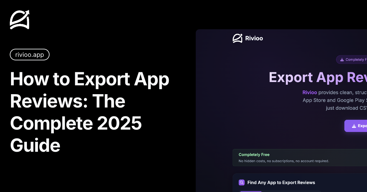 How to Export App Reviews