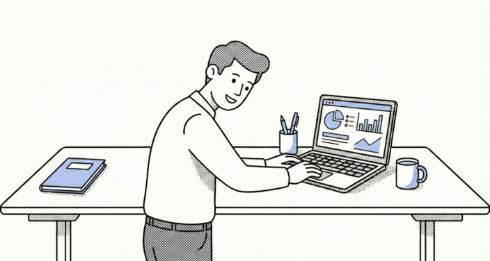 Researcher collecting app market data for analysis